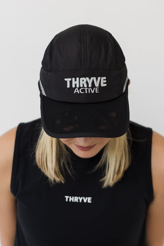 THRYVE Running Cap - Black