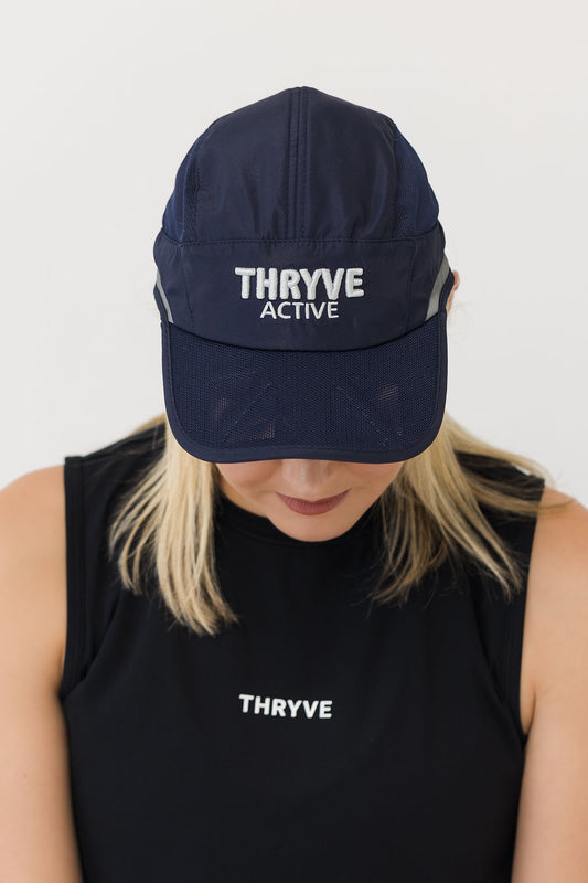 THRYVE Running Cap - Navy