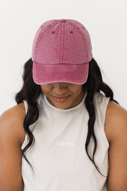 THRYVE Everyday Cap - Burgundy