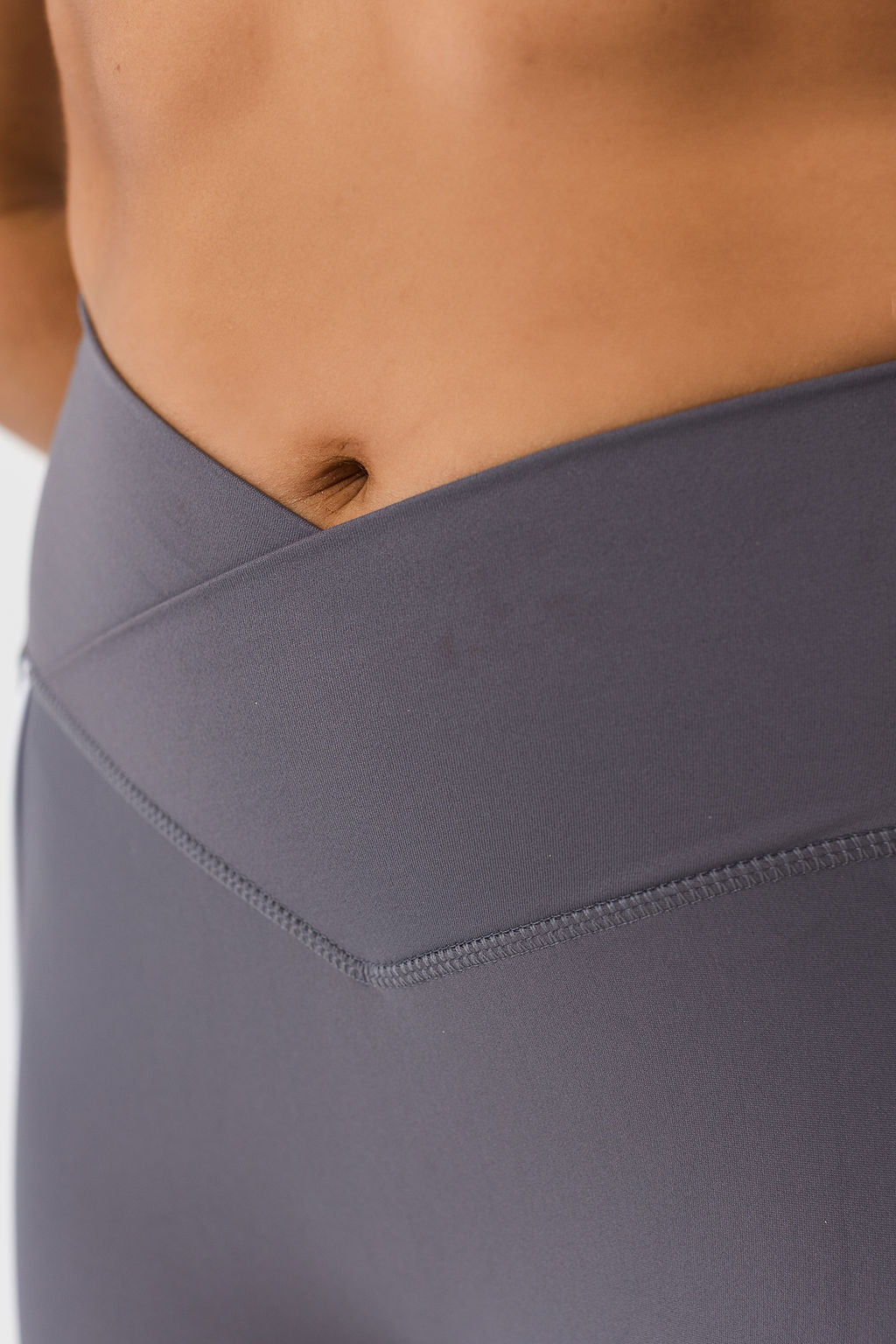 Grey 6-Inch Short with Piping Detail