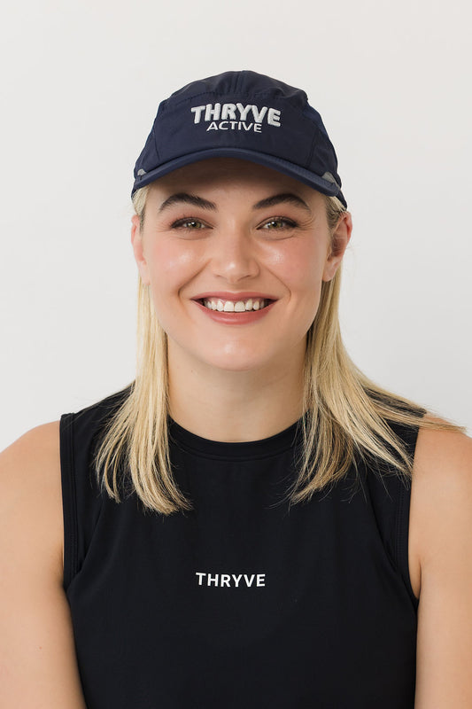 THRYVE Running Cap - Navy